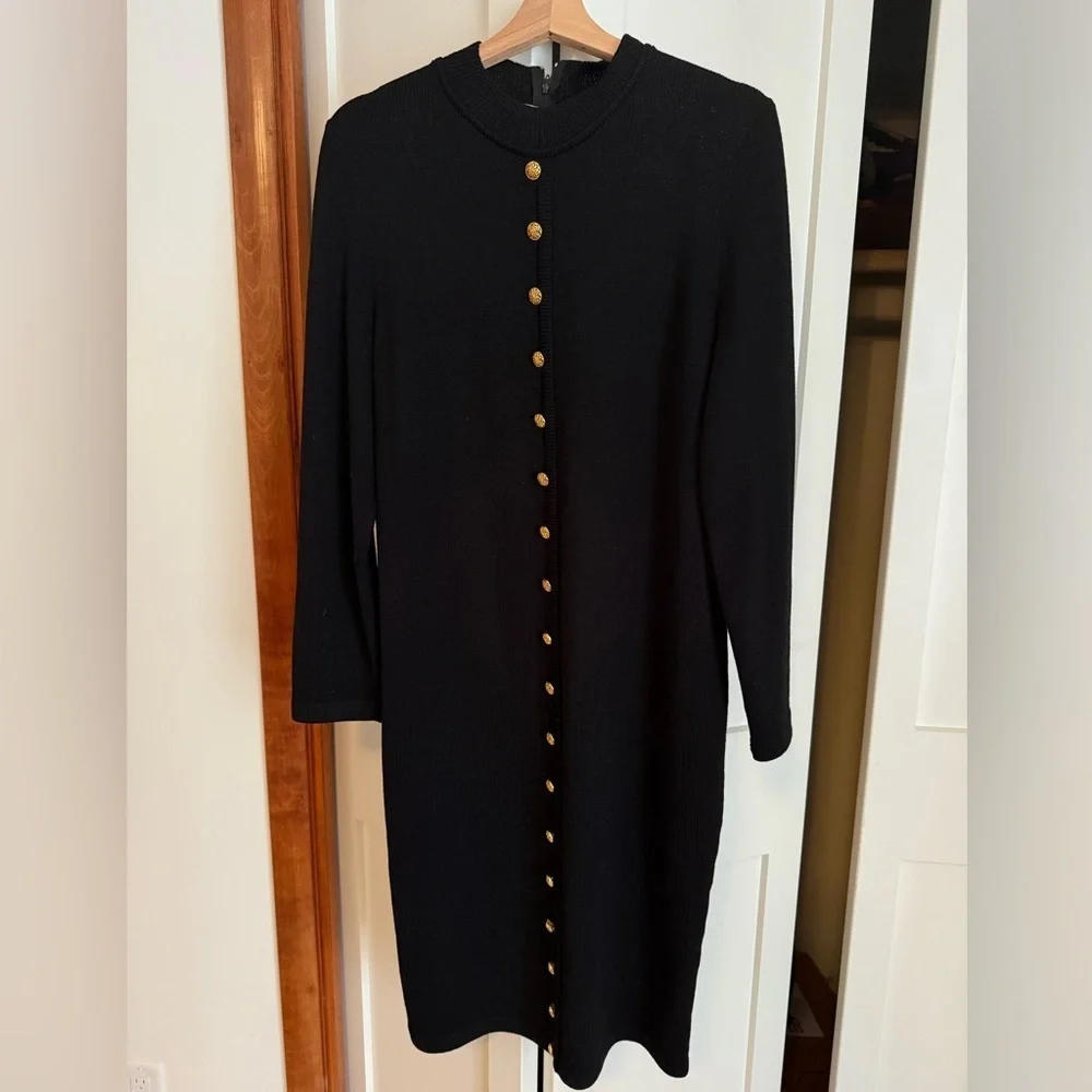 Black,long sleeved sexy JSS vintage dress - Picture 1 of 9